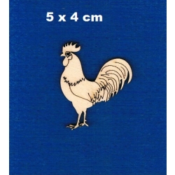 Kogut 5x4cm / SKLEJKA #3mm / Wielkanoc , wzory kuchenne, kogut grawer